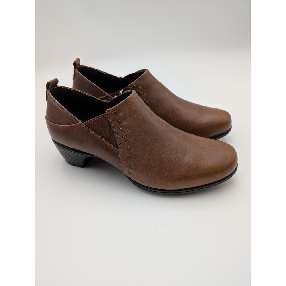 Romika Boots Womens Size 6.5 Brown Leather Ankle Bootie Low Heel Shoes New 45213